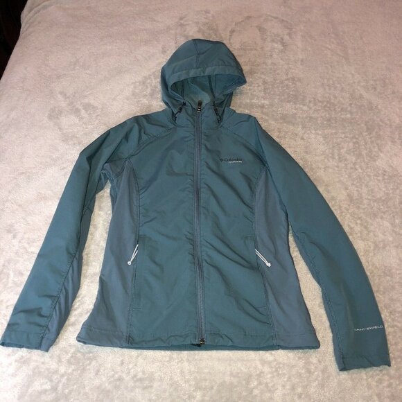 COLUMBIA Titanium Interchange Omni Shield Womens Full Zip Jacket Hooded - Picture 4 of 12